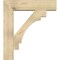 Ekena Millwork Merced Block Rough Sawn Bracket w/ Offset Brace, Douglas Fir, 8"W x 32"D x 36"H BKT0806X32X36MRC05RDF - alternate 3